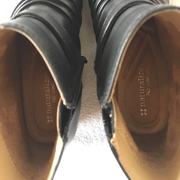 NEW Naturalizer black leather boots - Picture 3 of 4